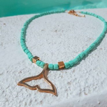 Whale tail necklace